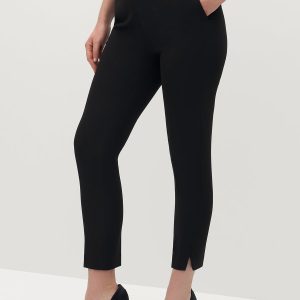 TENG Women's Black Tuxedo Pants